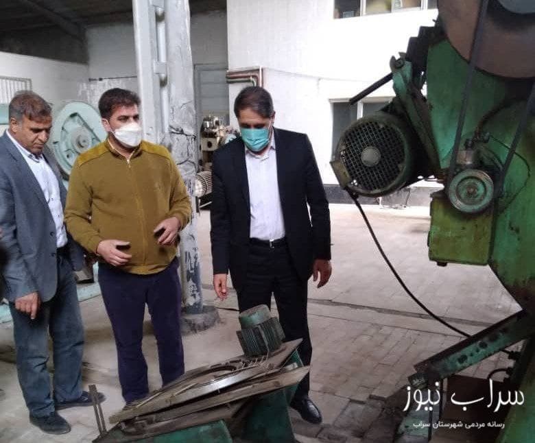 با راه اندازی مجدد کارخانه سراب حلب اشتغال جوانان فراهم شود